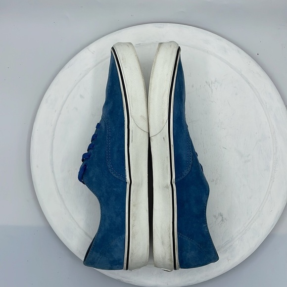 Vans Mens 8 Pro Blues Blue Ashes White Suede Sneakers - Picture 6 of 9